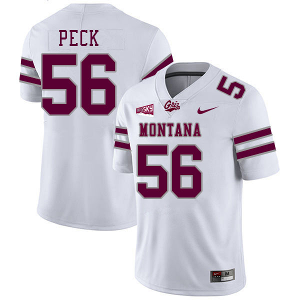 Hunter Peck Montana Jersey,University Of Montana Grizzlies #56 Hunter Peck Jersey Stitched-White